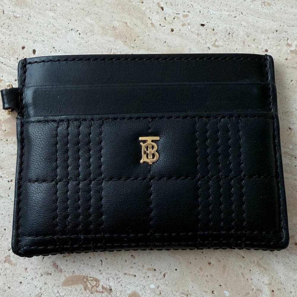 Burberry Lambskin Card Holder – Black